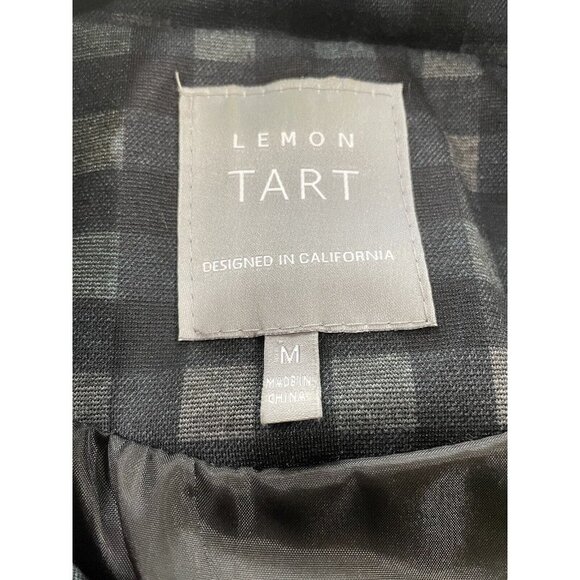 Lemon Tart Sleeveless Vest Womens Size Medium Plaid Insulated Full Zip Pockets - Picture 5 of 5